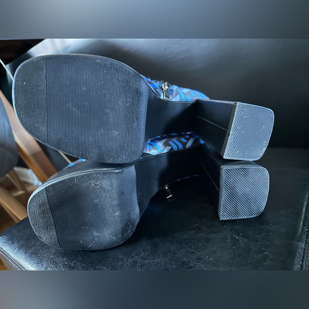 Platform Printed Booties - Picture 7 of 14